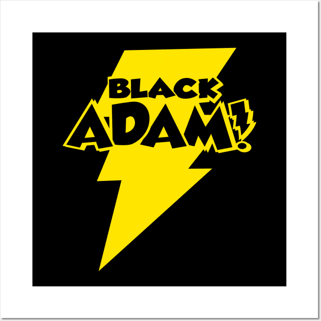 BLACK ADAM - 1 Color GOLD Wall Art by ROBZILLA